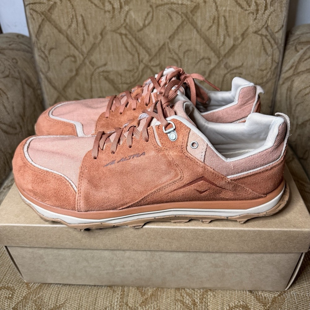 Altra Olympus Men's 13 Burnt Orange Suede Lone Peak Excellent!